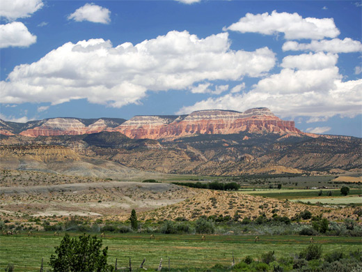 View of Powell Point from the west, from East Valley near Tropic