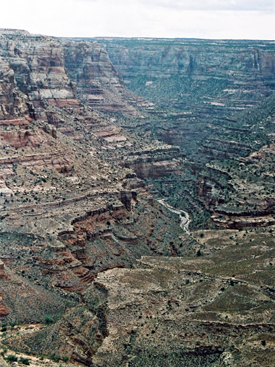 Junction of Dark Canyon and Lean-To Canyon