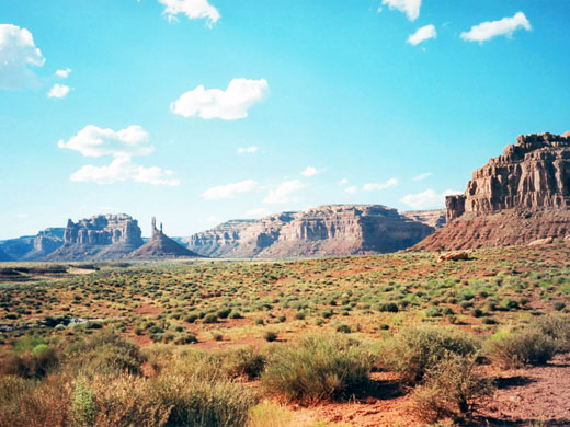 Cliffs and desert