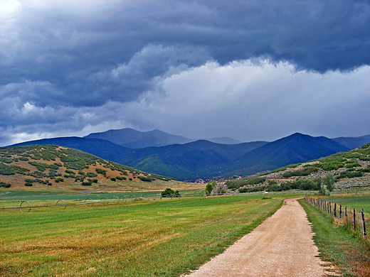 Clouds over the Wasatch Mountains