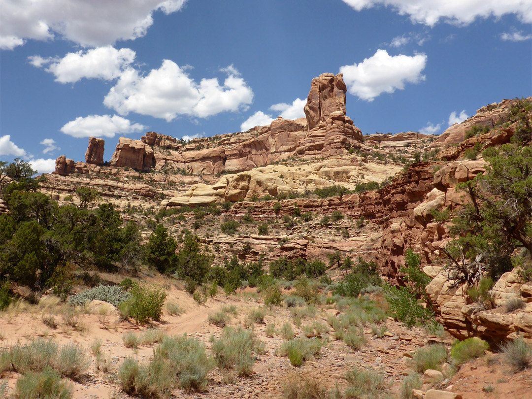 Layered cliffs