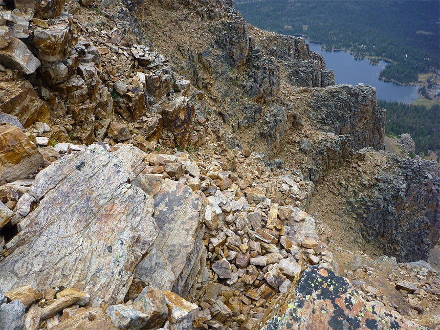 Jagged rocks