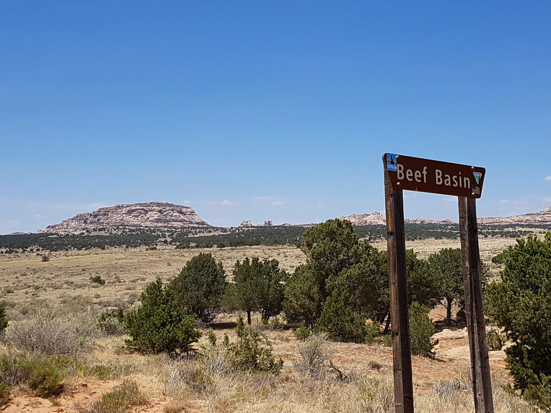 Beef Basin sign