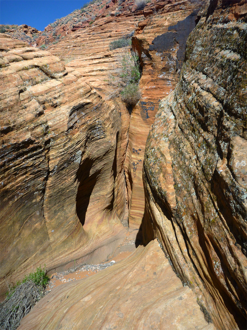 Bend in the streamway