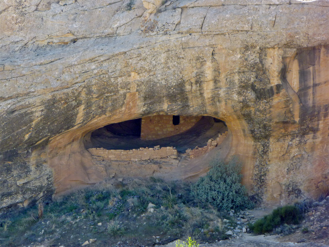 Ruin in a deep cavity