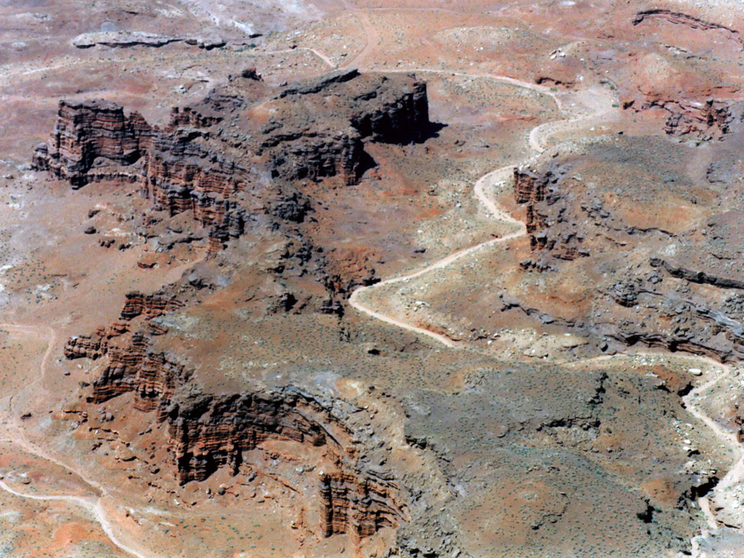 Mesas below Needles Overlook