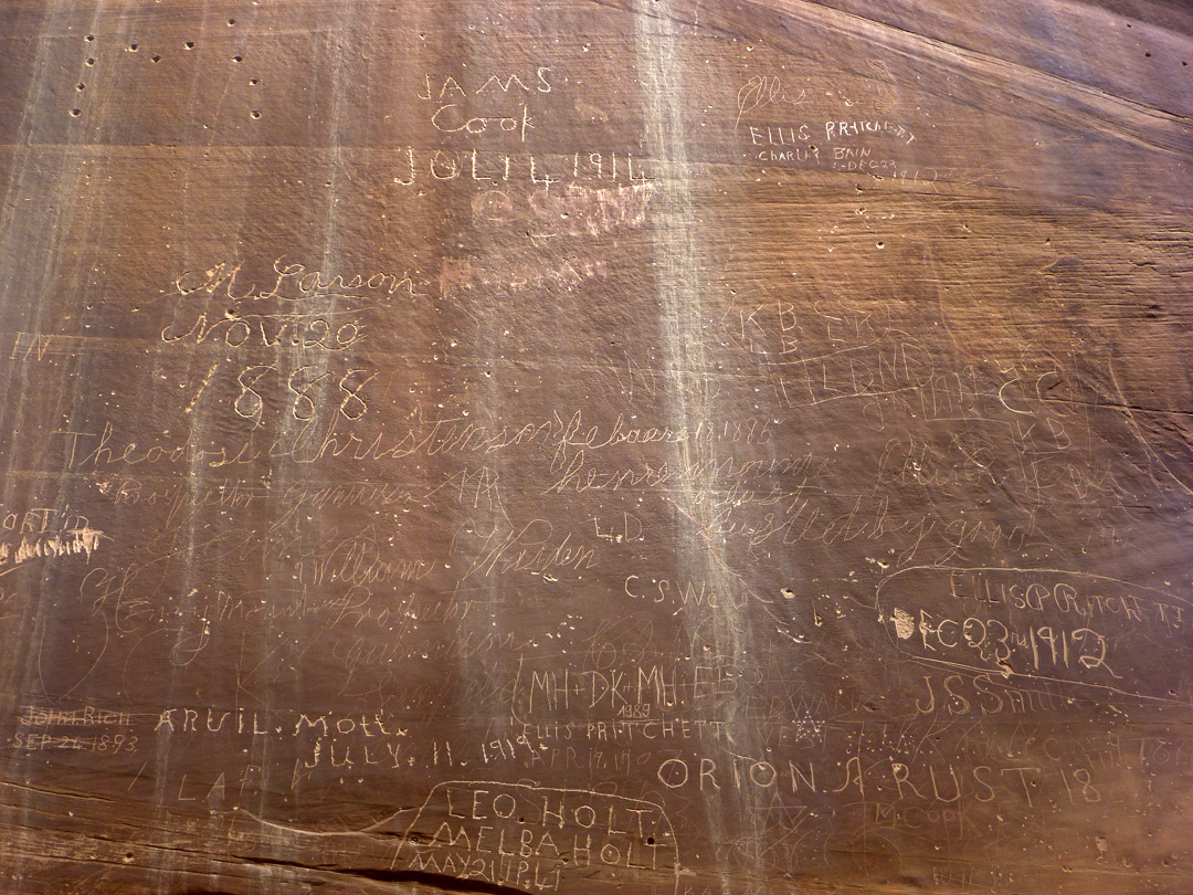 Many inscriptions