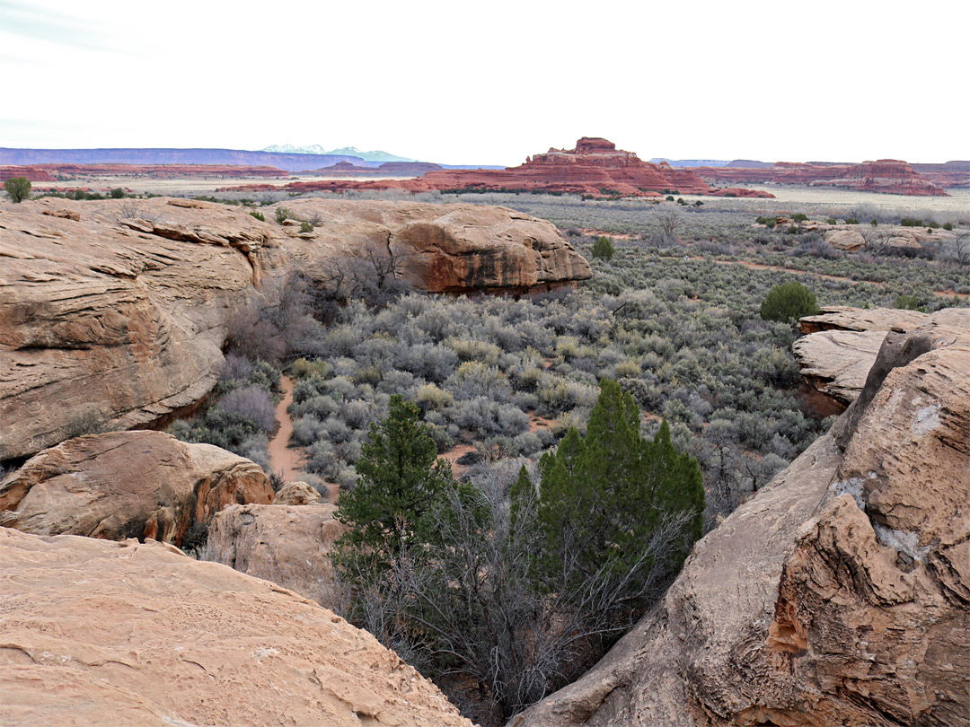 The view southeast