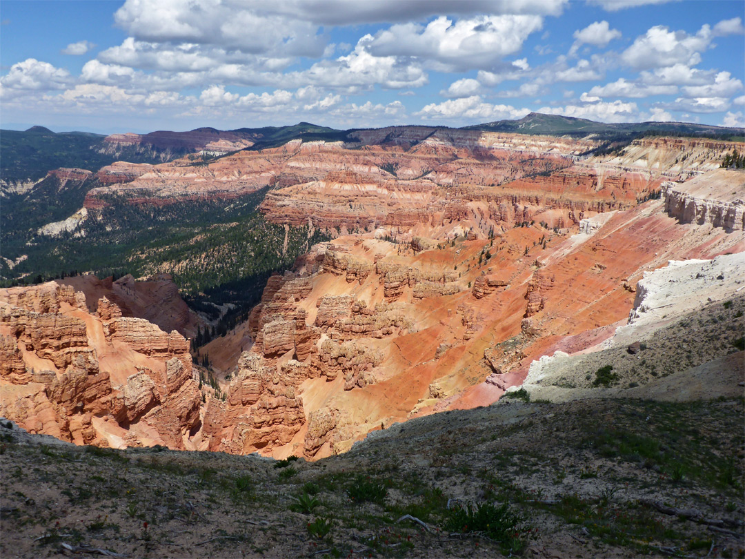 The rim; view east