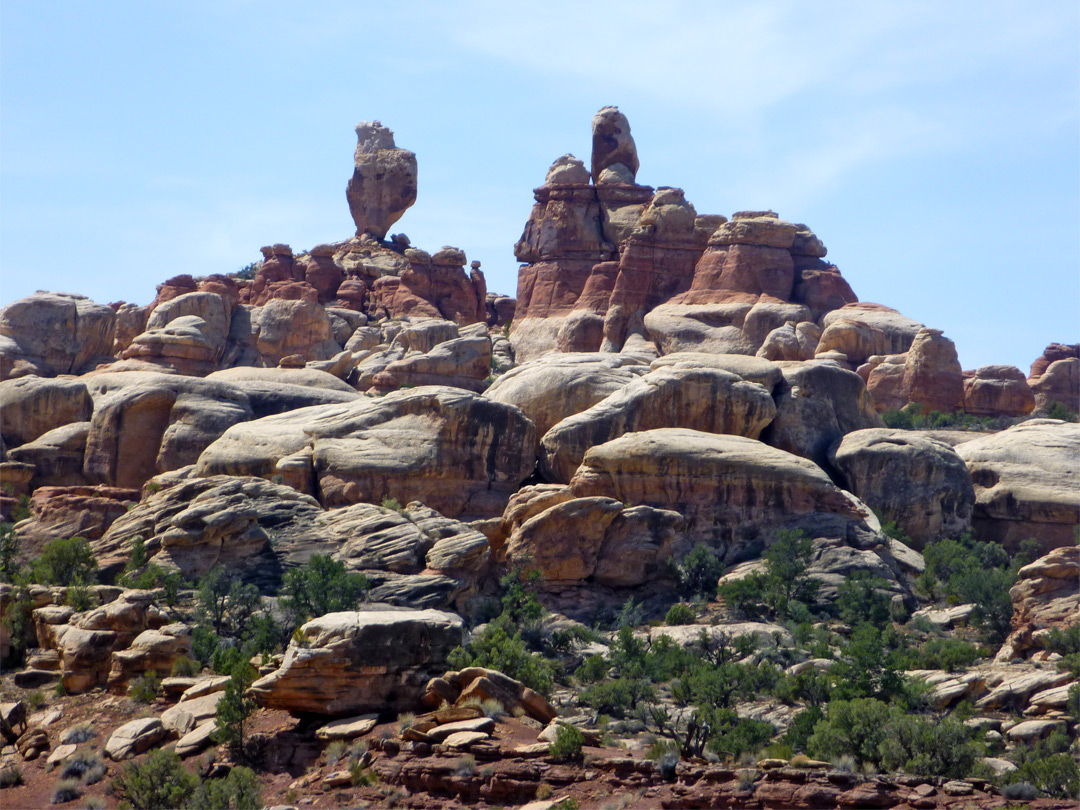 Eroded formations