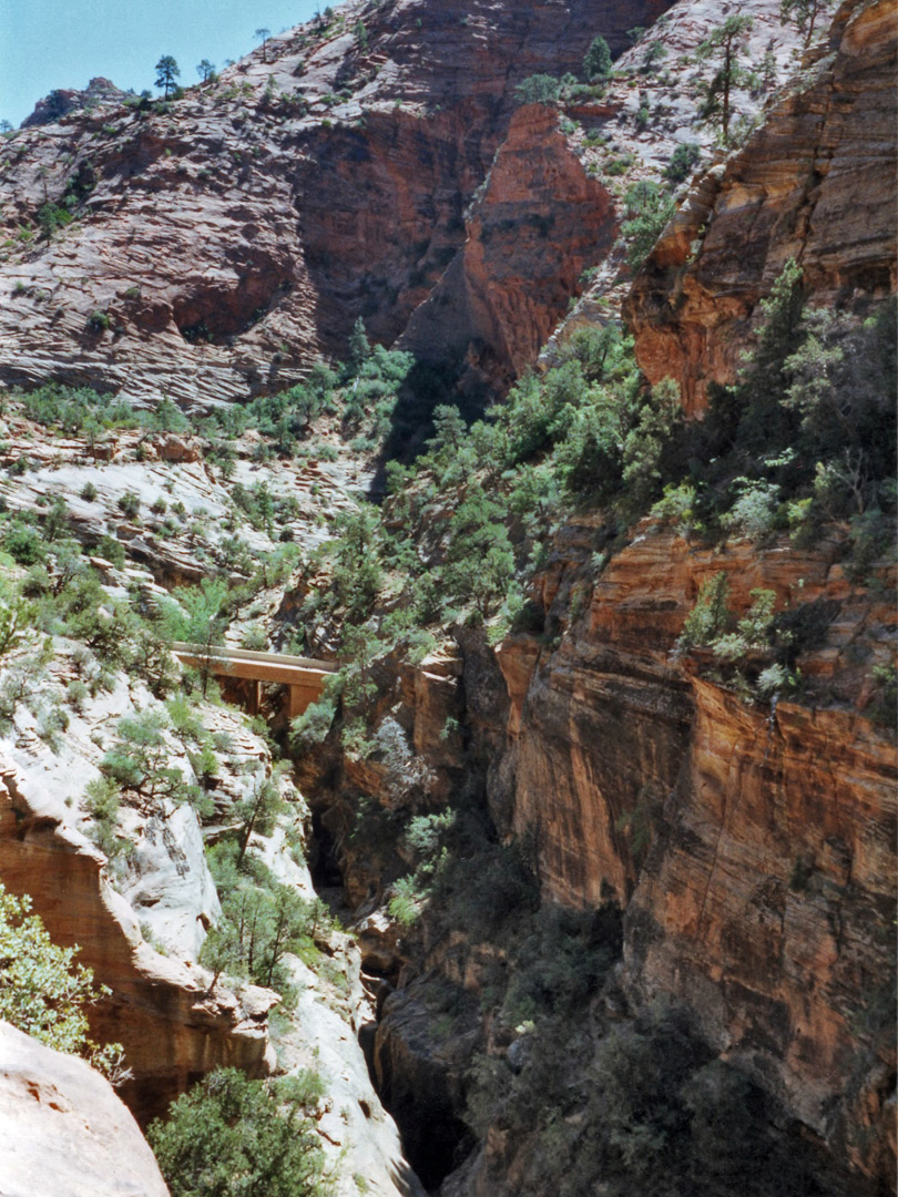 Pine Creek, beneath the tunnel entrance