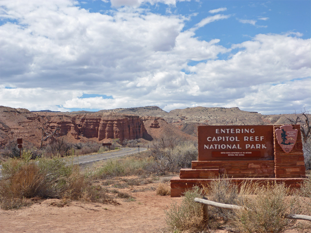 East entrance to the national park