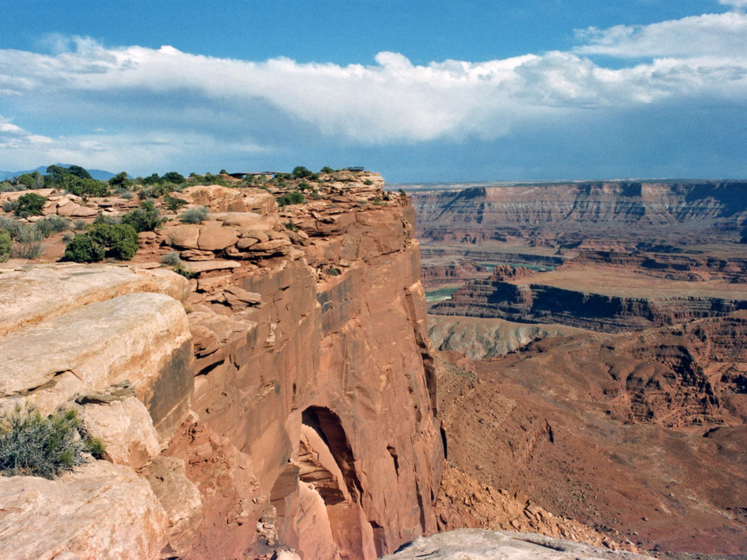 Cliffs at the end of the promontory