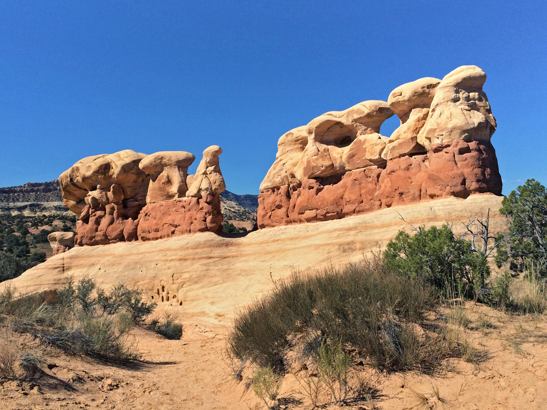 Eroded formations