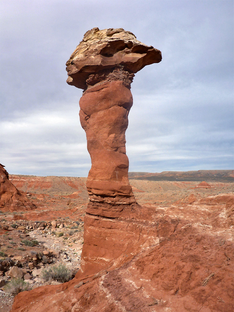 Hoodoo above a ravine