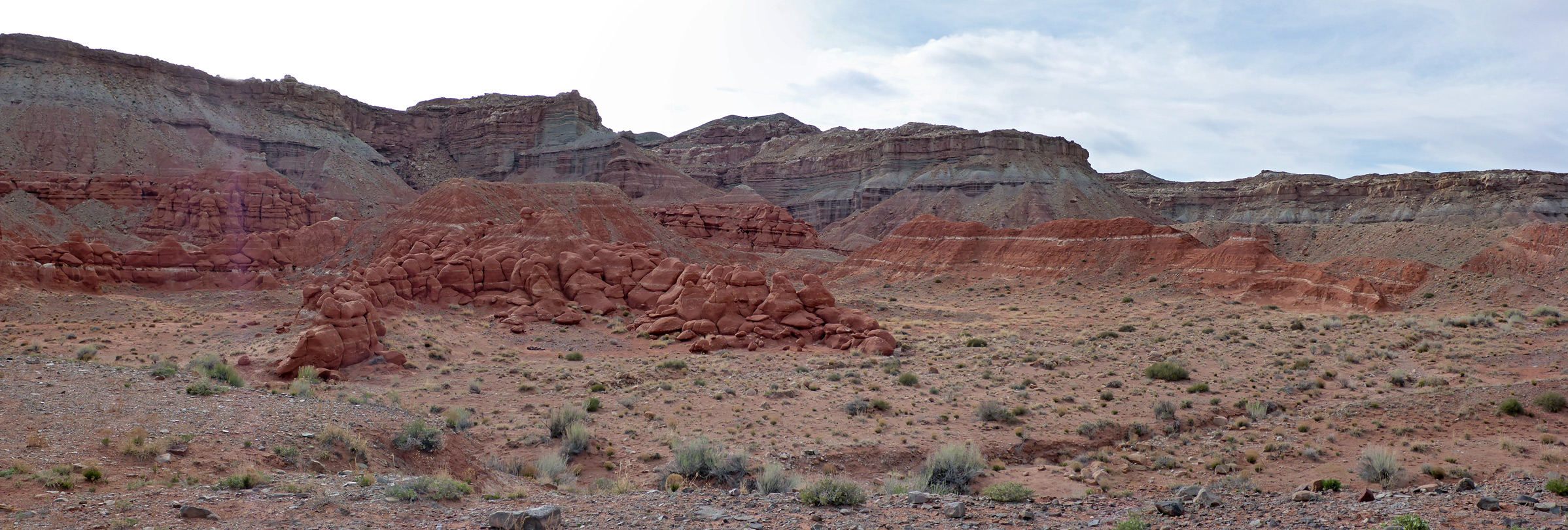 The northern section of the formations