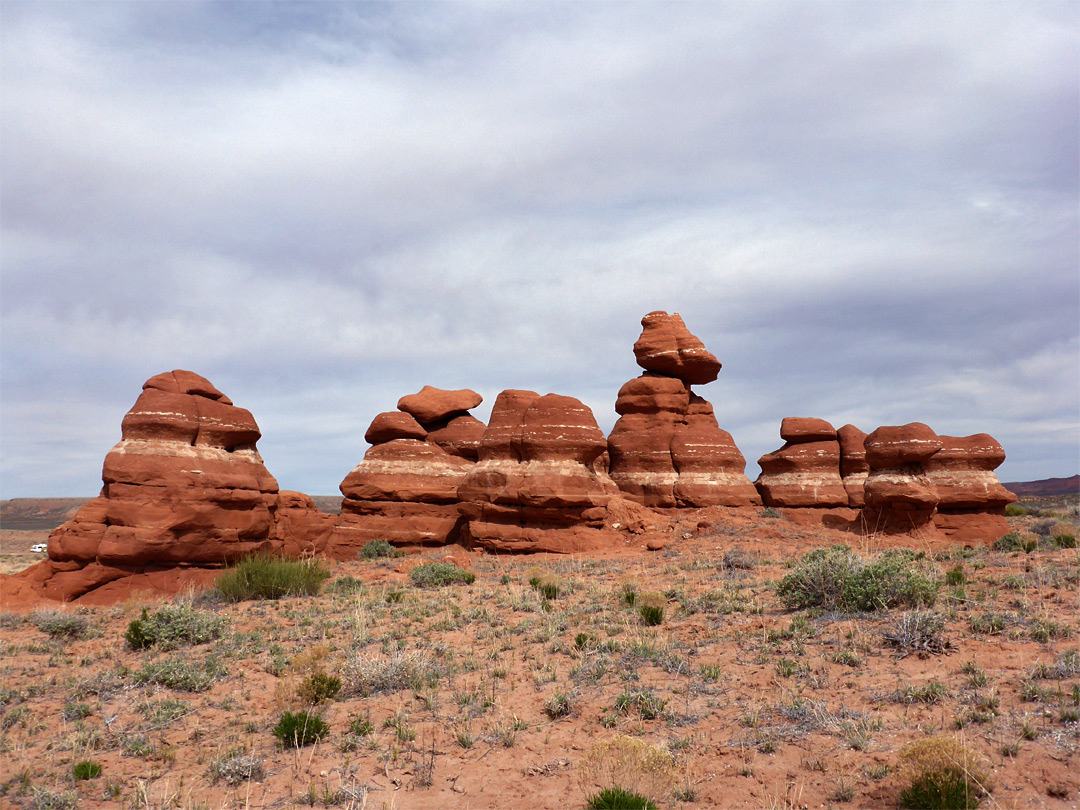 Line of hoodoos