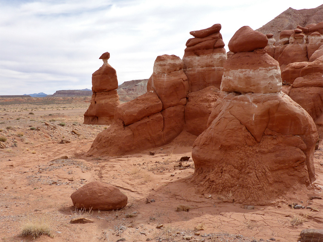 Red and white rocks