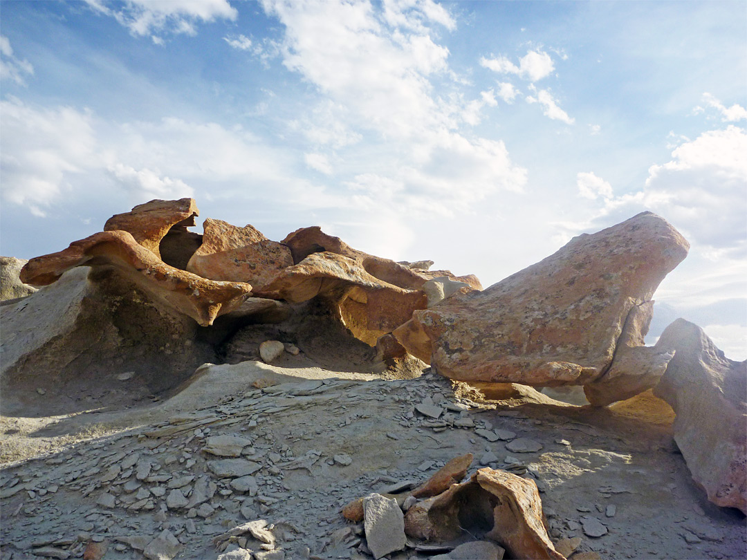 Sculptured boulders