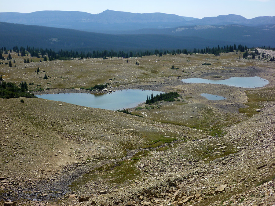 Scree slopes above Faxon Lake