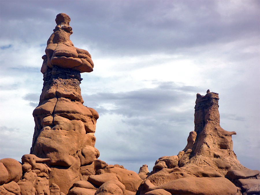 Tall hoodoos