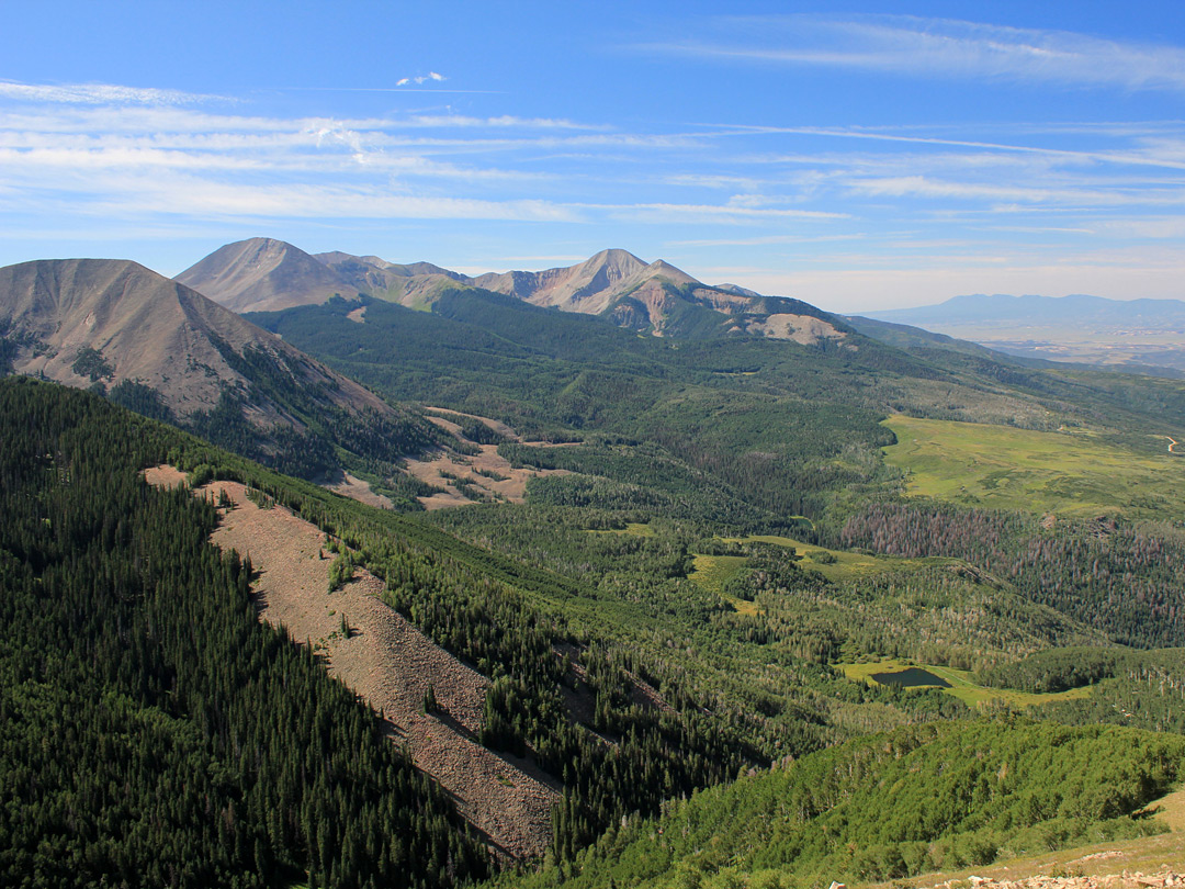 The southern peaks