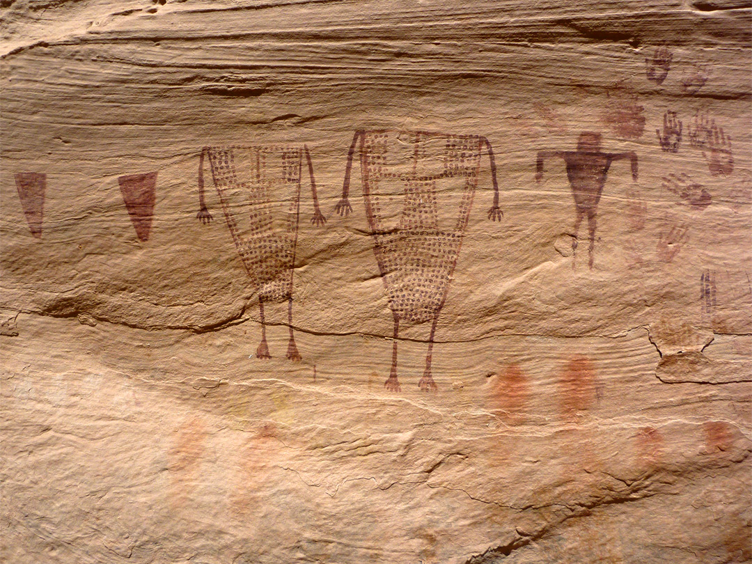 Green Mask pictographs