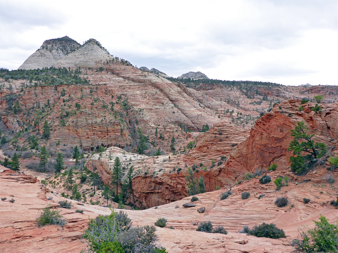 Peaks to the south