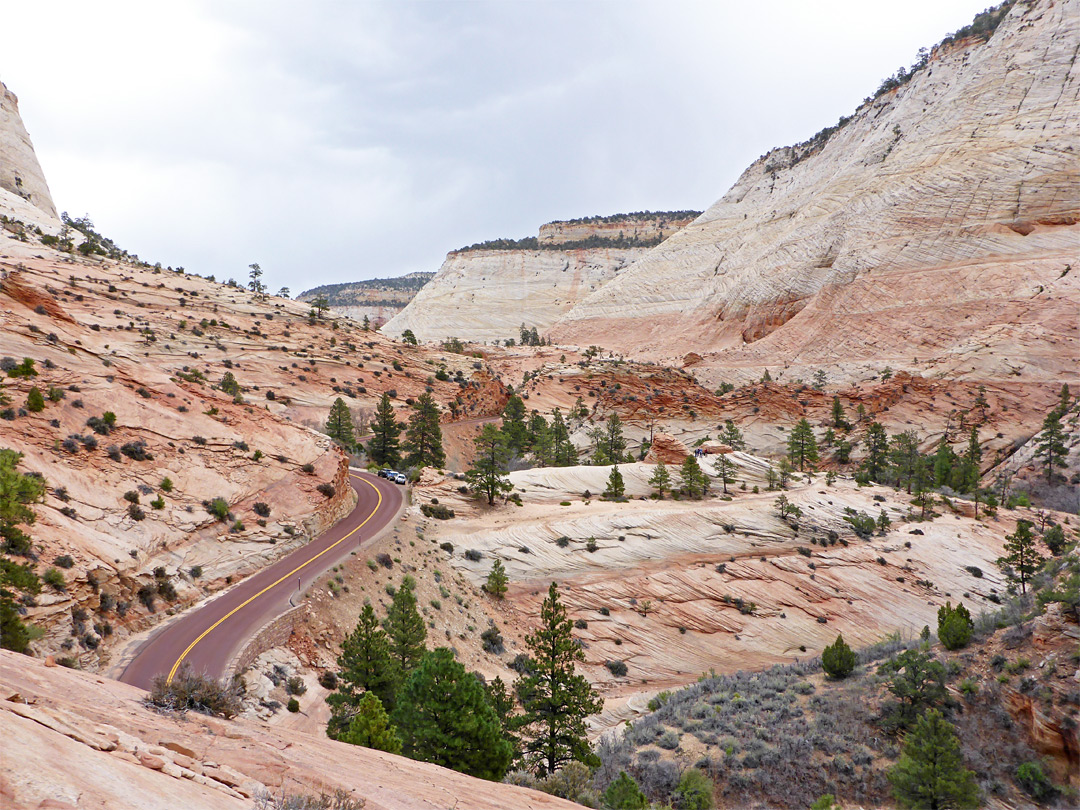 Hwy 9 west of Checkerboard Mesa