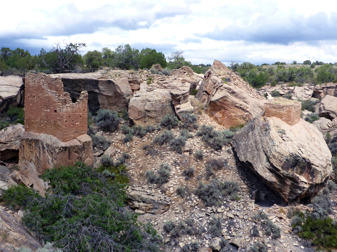 Ruins on boulders