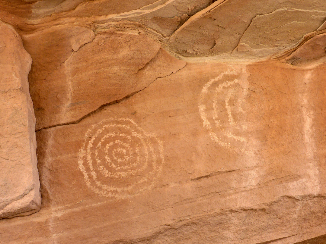 Spiral petroglyphs