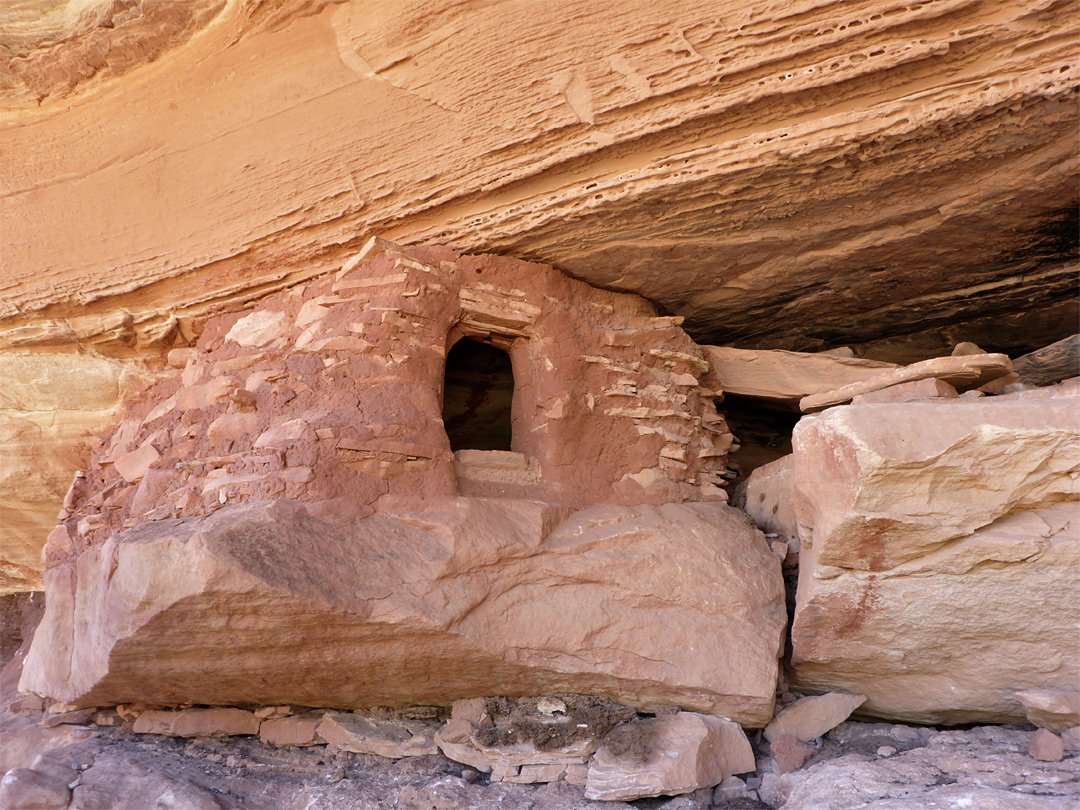 Granary on a boulder