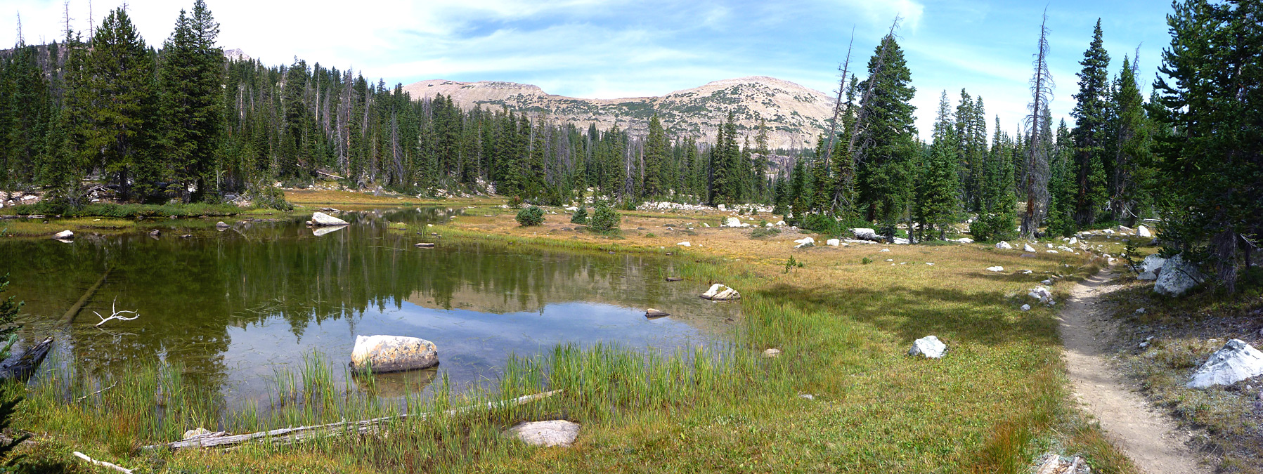 Trail past Jordan Lake