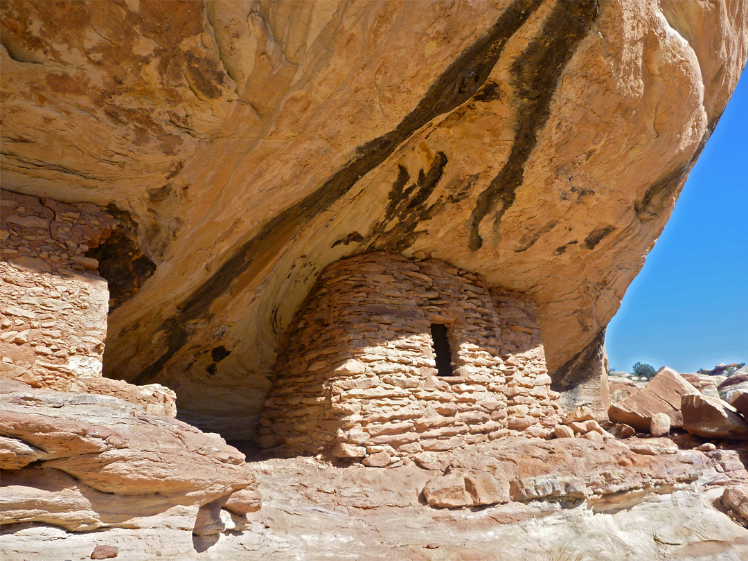 Ruins in an alcove