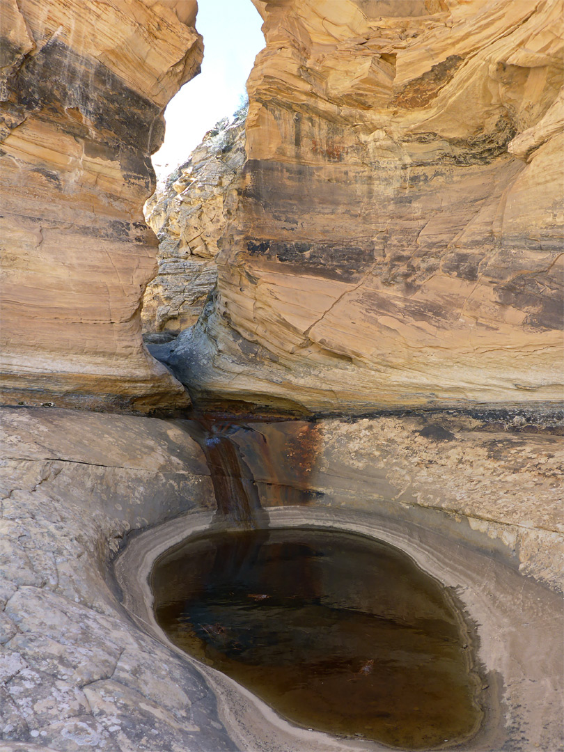 Pool below the bridge