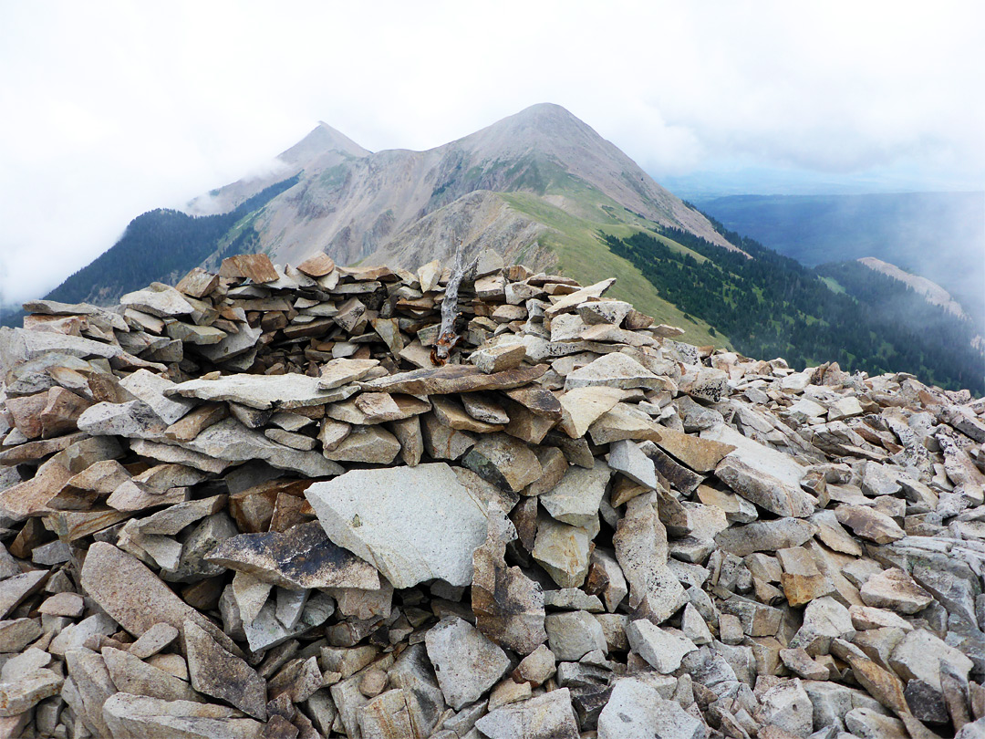 Stones on the summit