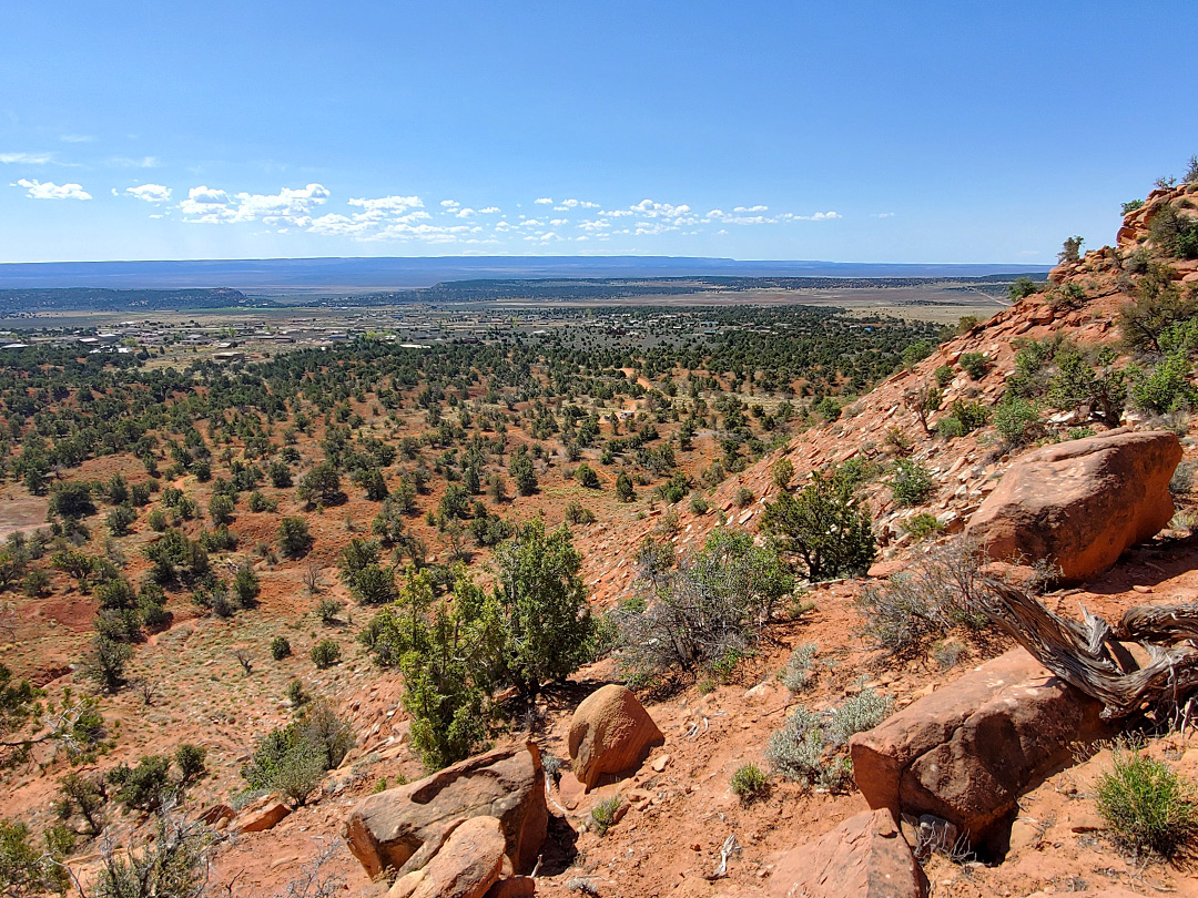The view south