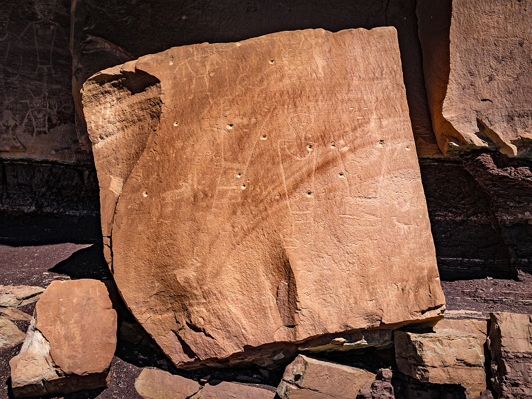 Square boulder face