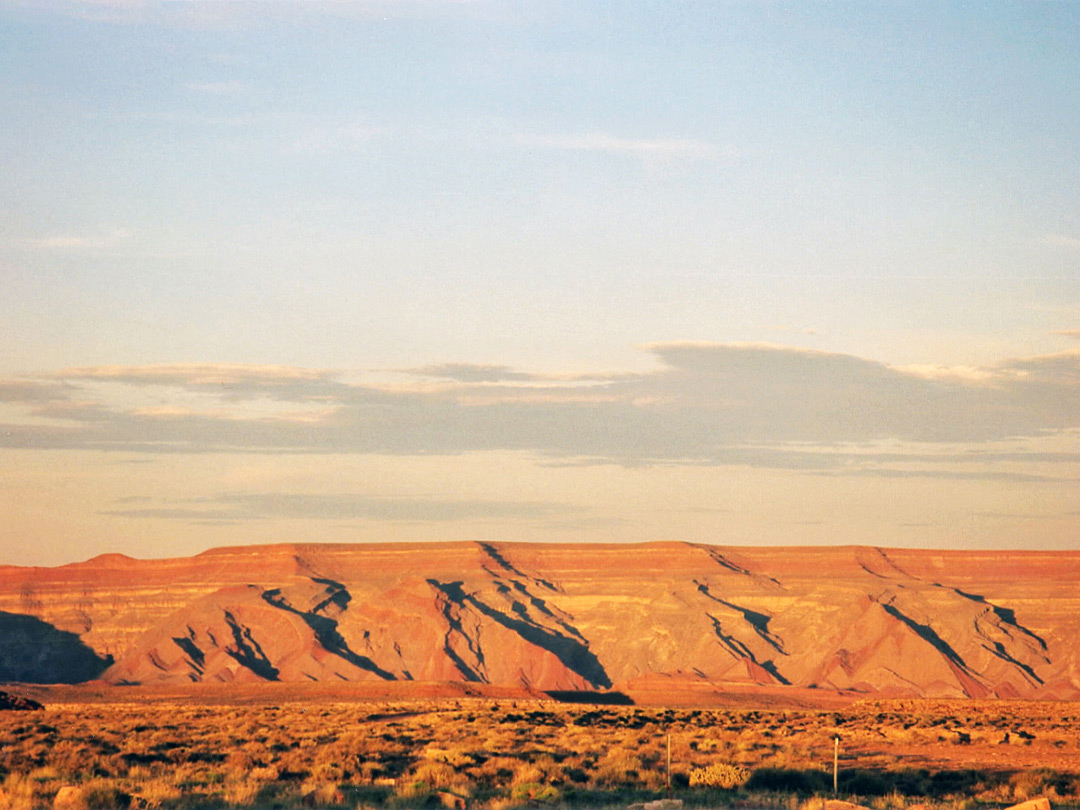 Cliffs east of Mexican Hat