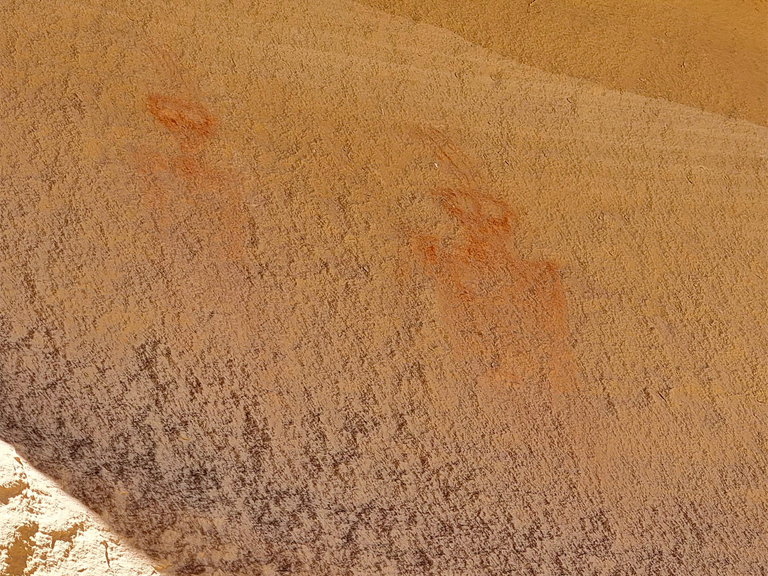 Faint pictographs