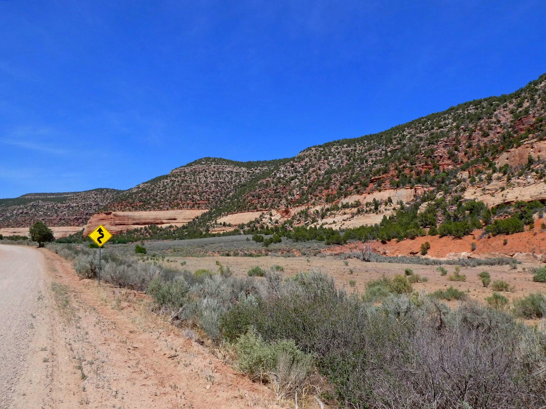 Road through the canyon