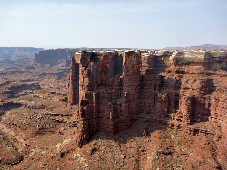 Sheer cliffs