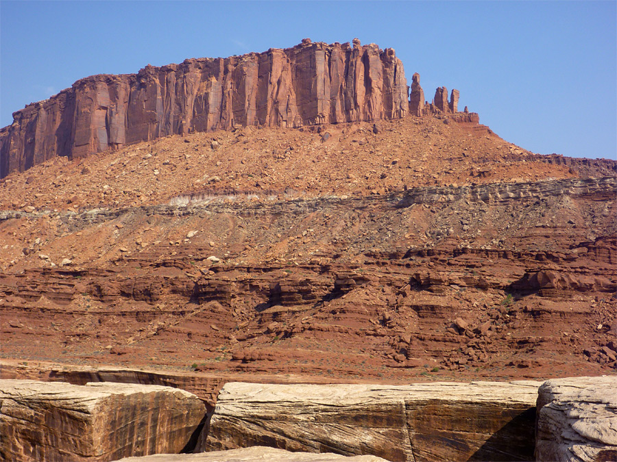 Wingate sandstone cliffs