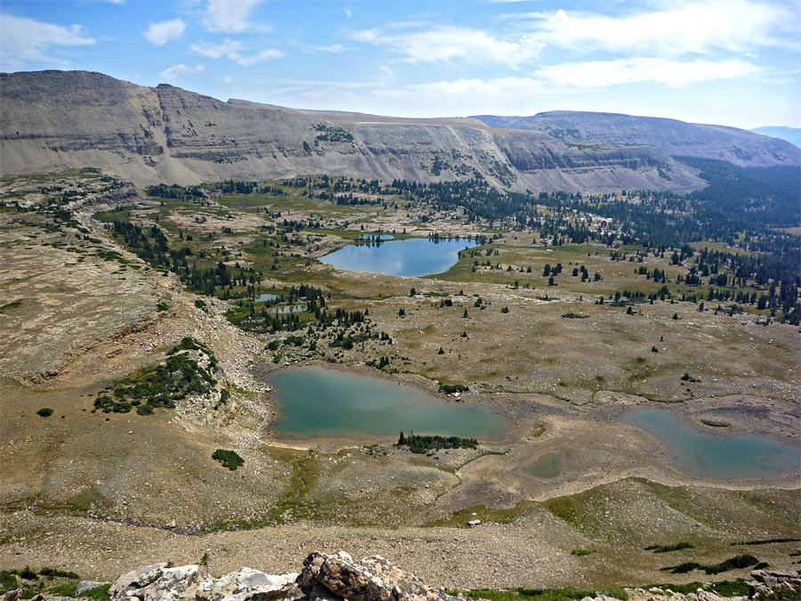 Lakes in the basin