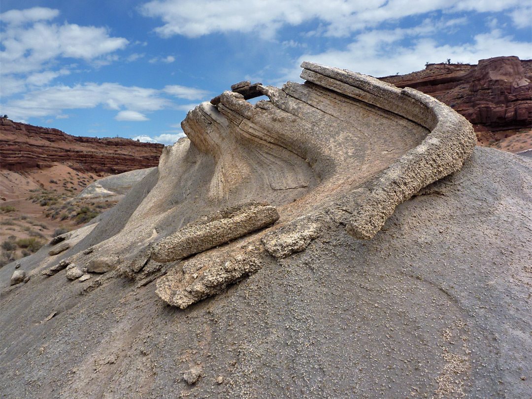 Grey sandstone formation