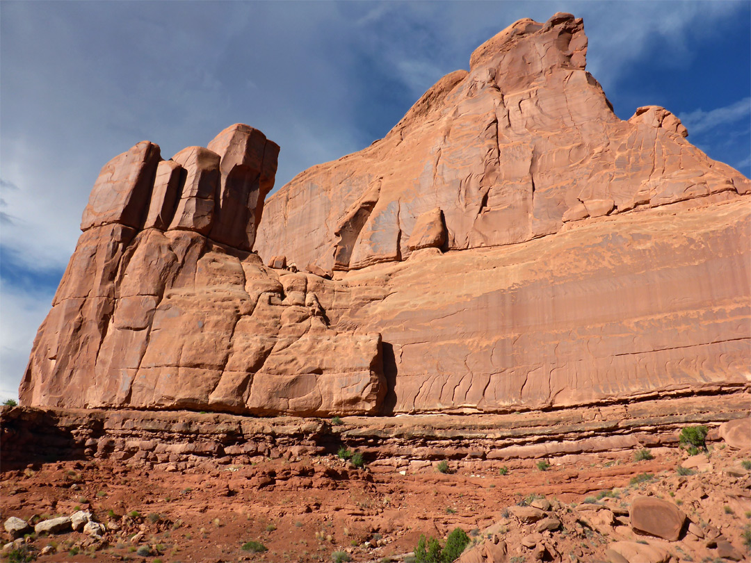 Sheer cliffs