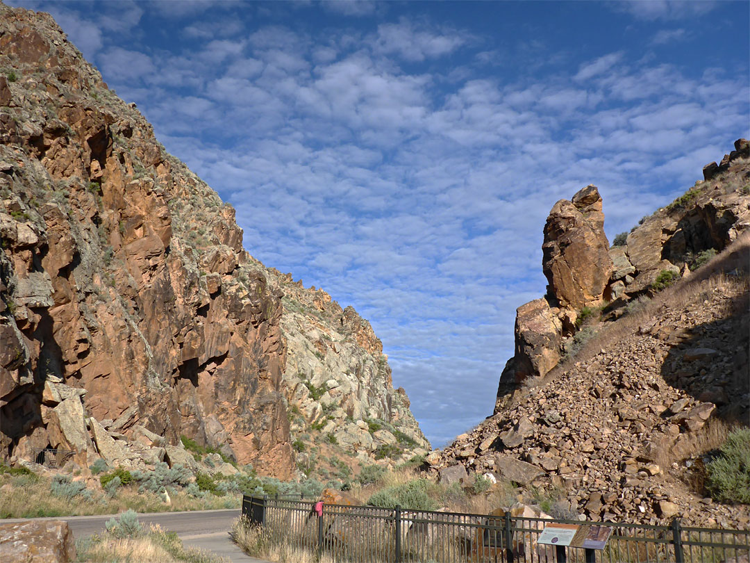 Clouds above the petroglyphs