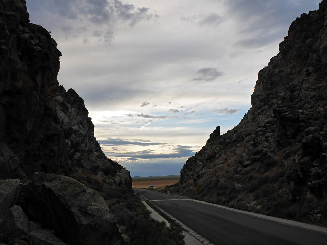 The gap, at dusk