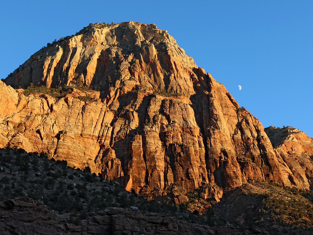 Moon over Bridge Mountain