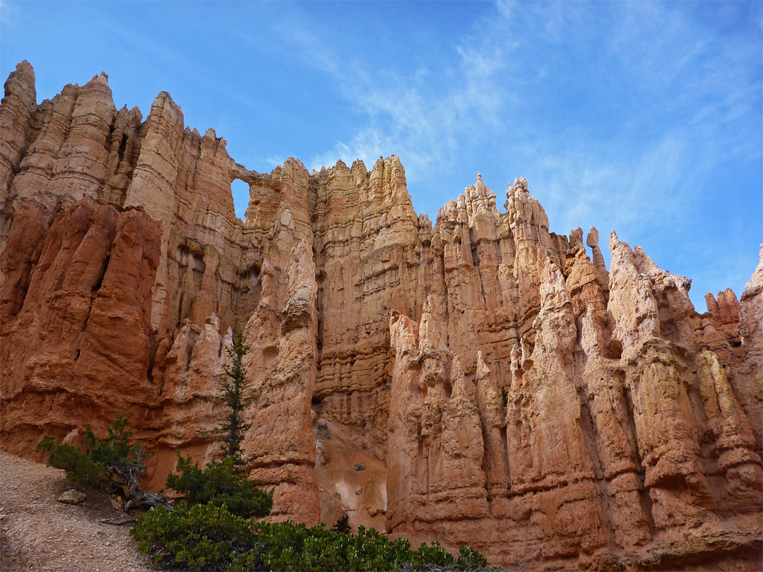 Row of pinnacles